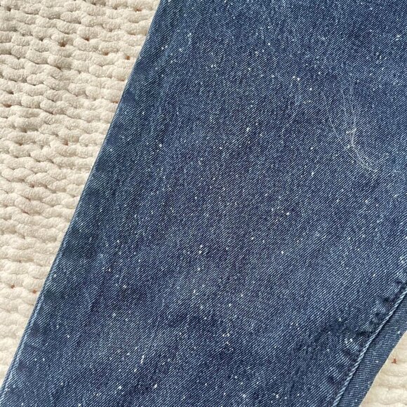 Levi's Wedgie Icon Fit Jeans in Intergalactic Dark With White Dots -  Size 26 - Picture 5 of 5